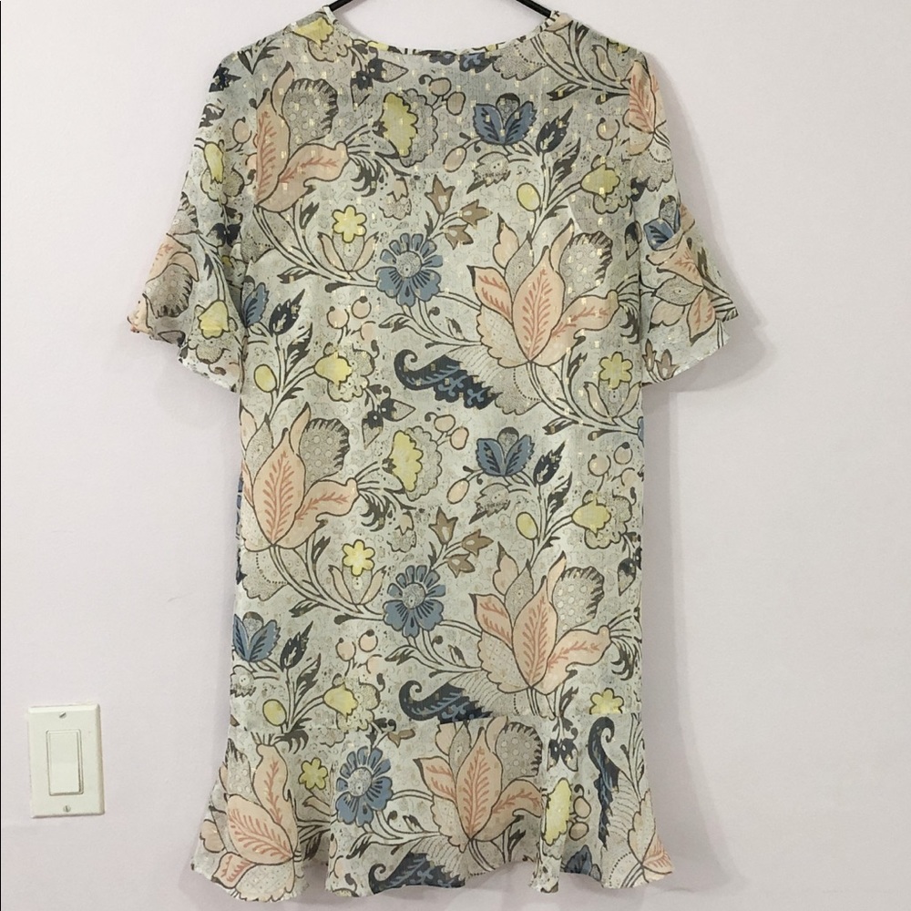 Soft pastel colored light dress